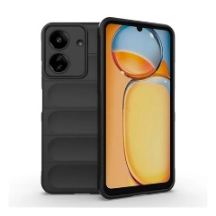 Xiaomi Poco C65 4G Gigapack Szilikon telefonvédő ütésállóság, 3D, FEKETE Xiaomi Poco C65 4G Gigapack Szilikon telefonvédő ütésállóság, 3D, FEKETE