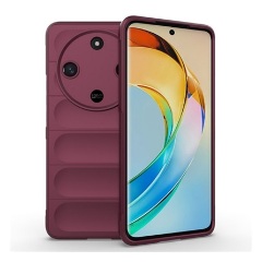 Honor Magic6 Lite 5G Gigapack Szilikon telefonvédő ütésállóság, 3D, BORDÓ Honor Magic6 Lite 5G Gigapack Szilikon telefonvédő ütésállóság, 3D, BORDÓ
