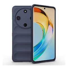 Honor Magic6 Lite 5G Gigapack Szilikon telefonvédő ütésállóság, 3D, SÖTÉTKÉK