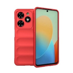 Tecno Spark Go 2024 4G Gigapack Szilikon telefonvédő ütésállóság, 3D, PIROS