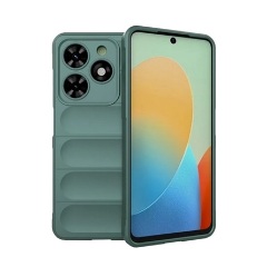 Tecno Spark Go 2024 4G Gigapack Szilikon telefonvédő ütésállóság, 3D, SÖTÉTZÖLD