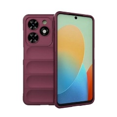 Tecno Spark Go 2024 4G Gigapack Szilikon telefonvédő ütésállóság, 3D, BORDÓ