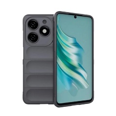 Tecno Spark 20 4G Gigapack Szilikon telefonvédő ütésállóság, 3D, SÖTÉTSZÜRKE