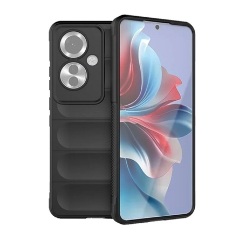 Oppo Reno11 F 5G Gigapack Szilikon telefonvédő ütésállóság, 3D, FEKETE