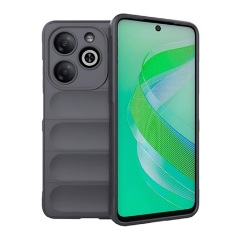 Infinix Smart 8 4G Gigapack Szilikon telefonvédő ütésállóság, 3D, SÖTÉTSZÜRKE