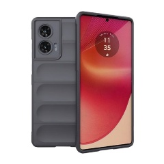 Motorola Edge 50 Fusion 5G Gigapack Szilikon telefonvédő ütésállóság, 3D, SÖTÉTSZÜRKE