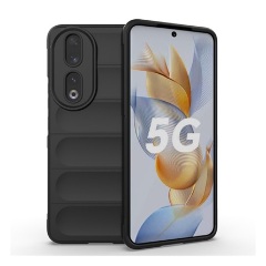 Honor 90 5G Gigapack szilikon telefonvédő ütésállóság, 3D, FEKETE