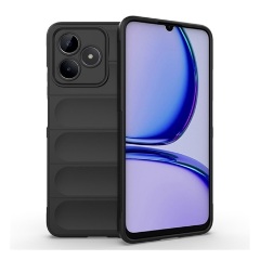 Realme C51 4G Gigapack Szilikon telefonvédő ütésállóság, 3D, FEKETE