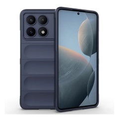 Xiaomi Poco X6 Pro 5G Gigapack Szilikon telefonvédő ütésállóság, 3D, SÖTÉTKÉK