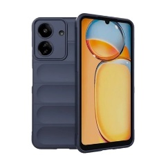 Xiaomi Poco C65 4G GIGAPACK Szilikon telefonvédő ütésállóság, 3D, SÖTÉTKÉK
