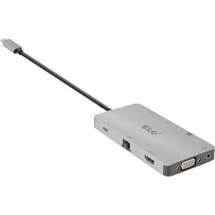 Club 3D CSV-1594 9-port 100W USB-C dokkoló ezüst