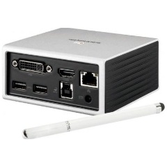 Club 3D CSV-3104D 8-port 63W USB3.0 dokkoló ezüst