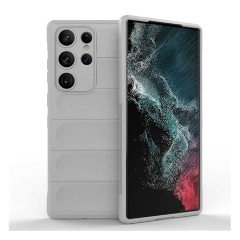 Samsung S23 Ultra Gigapack szilikon telefonvédő ütésállóság, 3D, VILÁGOSSZÜRKE