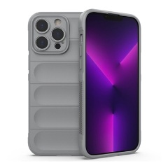 iPhone 14 Pro Gigapack szilikon telefonvédő ütésállóság, 3D, VILÁGOSSZÜRKE