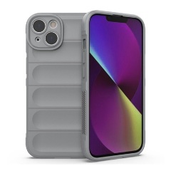 iPhone 14 Plus Gigapack szilikon telefonvédő ütésállóság, 3D, VILÁGOSSZÜRKE