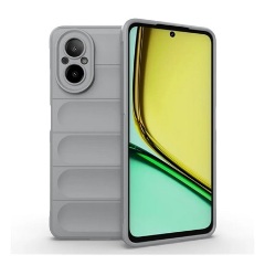 Realme C67 4G Gigapack Szilikon telefonvédő ütésállóság, 3D, VILÁGOSSZÜRKE