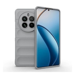 Realme 12 Pro Plus 5G Gigapack Szilikon telefonvédő ütésállóság, 3D, VILÁGOSSZÜRKE
