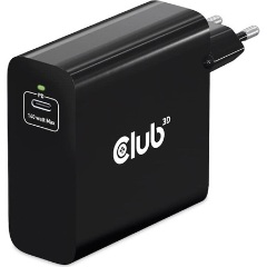 Club 3D CAC-1914 140W univerzális hálózati töltő adapter fekete (GaN)