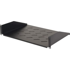 Hikvision Rackszekrény polc - (19", 1U, fix, 600 mm mély, 40kg, Fekete)