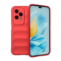 Honor 200 Lite 5G Gigapack Szilikon telefonvédő ütésállóság, 3D, PIROS