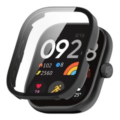 Redmi Watch 5 GIGAPACK Műanyag keret BUMPER, ütésállóság + kijelzővédő üveg, FEKETE