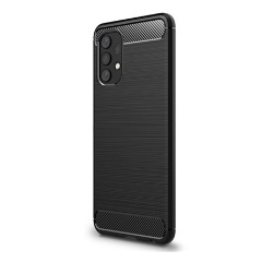 Samsung A32 4G Gigapack szilikon telefonvédő ütésállóság, karbon minta, FEKETE