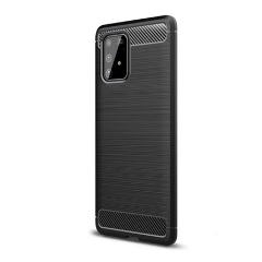Samsung S10 Lite Gigapack Szilikon telefonvédő ütésállóság, karbon minta, FEKETE