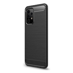 Samsung A52s 5G Gigapack Szilikon telefonvédő ütésállóság, karbon minta, FEKETE