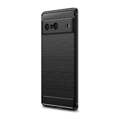 Google Pixel 7 Gigapack szilikon telefonvédő ütésállóság, karbon minta, FEKETE