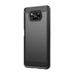 Xiaomi Poco X3 Pro Gigapack szilikon telefonvédő ütésállóság, karbon minta, FEKETE Xiaomi Poco X3 Pro Gigapack szilikon telefonvédő ütésállóság, karbon minta, FEKETE