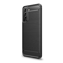 Samsung S22 Plus 5G Gigapack szilikon telefonvédő ütésállóság, karbon minta, FEKETE