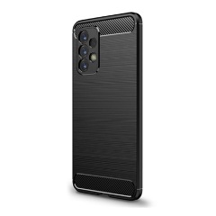 Samsung A53 Gigapack Szilikon telefonvédő ütésállóság, karbon minta, FEKETE Samsung A53 Gigapack Szilikon telefonvédő ütésállóság, karbon minta, FEKETE