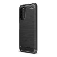 Honor X10 5G Gigapack szilikon telefonvédő ütésállóság, karbon minta, FEKETE Honor X10 5G Gigapack szilikon telefonvédő ütésállóság, karbon minta, FEKETE