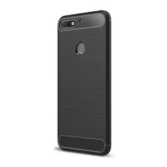 Huawei Y7 Prime 2018 Gigapack szilikon telefonvédő ütésállóság, karbon minta, FEKETE Huawei Y7 Prime 2018 Gigapack szilikon telefonvédő ütésállóság, karbon minta, FEKETE