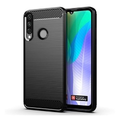 Huawei Y6p Gigapack szilikon telefonvédő ütésállóság, karbon minta, FEKETE Huawei Y6p Gigapack szilikon telefonvédő ütésállóság, karbon minta, FEKETE