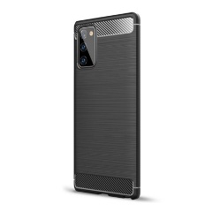 Samsung Note 20 5G Gigapack Szilikon telefonvédő ütésállóság, karbon minta, FEKETE Samsung Note 20 5G Gigapack Szilikon telefonvédő ütésállóság, karbon minta, FEKETE