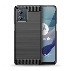 Motorola Moto G53 Gigapack szilikon telefonvédő ütésállóság, karbon minta, FEKETE