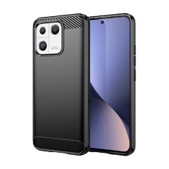 Xiaomi 13 Gigapack szilikon telefonvédő ütésállóság, karbon minta, FEKETE Xiaomi 13 Gigapack szilikon telefonvédő ütésállóság, karbon minta, FEKETE