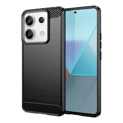 Xiaomi Poco X6 5G Gigapack Szilikon telefonvédő ütésállóság, karbon minta, FEKETE