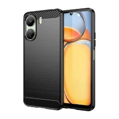 Redmi 13C 5G Gigapack Szilikon telefonvédő ütésállóság, karbon minta, FEKETE Redmi 13C 5G Gigapack Szilikon telefonvédő ütésállóság, karbon minta, FEKETE