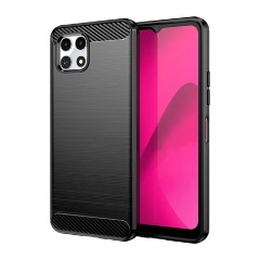 T Phone 2 5G Gigapack Szilikon telefonvédő ütésállóság, karbon minta, FEKETE T Phone 2 5G Gigapack Szilikon telefonvédő ütésállóság, karbon minta, FEKETE