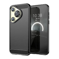 Huawei Pura 70 5G Gigapack Szilikon telefonvédő ütésállóság, karbon minta, FEKETE