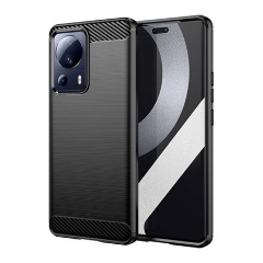 Xiaomi 13 Lite Gigapack szilikon telefonvédő ütésállóság, karbon minta, FEKETE Xiaomi 13 Lite Gigapack szilikon telefonvédő ütésállóság, karbon minta, FEKETE