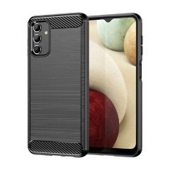 Samsung A04s Gigapack Szilikon telefonvédő ütésállóság, karbon minta, FEKETE