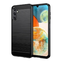 Samsung A15 4G Gigapack Szilikon telefonvédő ütésállóság, karbon minta, FEKETE