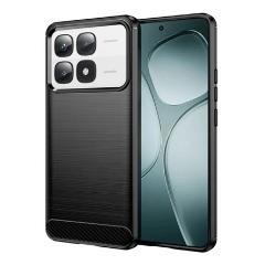 Xiaomi 14T Pro 5G Gigapack Szilikon telefonvédő ütésállóság, karbon minta, FEKETE Xiaomi 14T Pro 5G Gigapack Szilikon telefonvédő ütésállóság, karbon minta, FEKETE