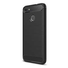 Huawei P9 Lite Mini Gigapack szilikon telefonvédő ütésállóság, karbon minta, FEKETE