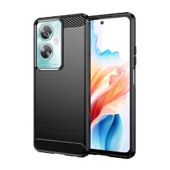 Oppo A79 5G Gigapack Szilikon telefonvédő ütésállóság, karbon minta, FEKETE Oppo A79 5G Gigapack Szilikon telefonvédő ütésállóság, karbon minta, FEKETE