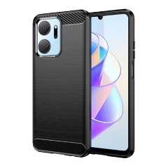 Honor X7a Gigapack szilikon telefonvédő ütésállóság, karbon minta, FEKETE Honor X7a Gigapack szilikon telefonvédő ütésállóság, karbon minta, FEKETE