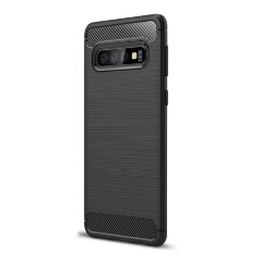 Samsung S10 Gigapack szilikon telefonvédő ütésállóság, karbon minta, FEKETE Samsung S10 Gigapack szilikon telefonvédő ütésállóság, karbon minta, FEKETE